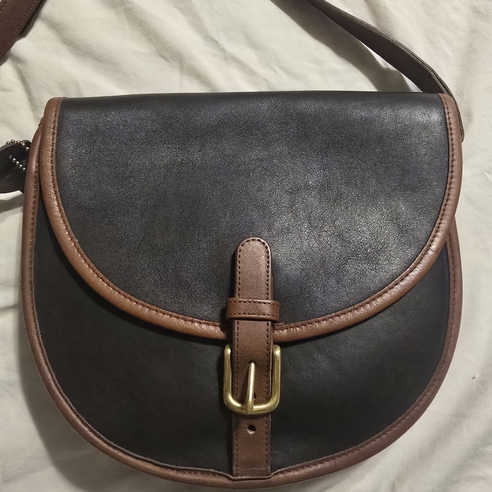 COACH Vintage Spectator Saddle Buckle Bag